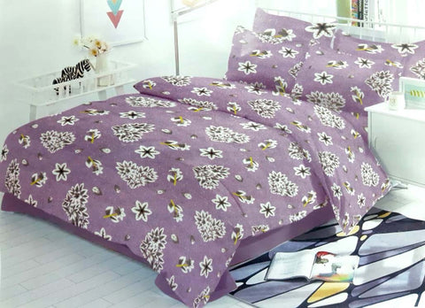 Dekor World Cotton Double Printed Collection Bedsheet Set (Pack of 3 Pieces-Bedsheet & 2 Pieces Pillow) for Bed room
