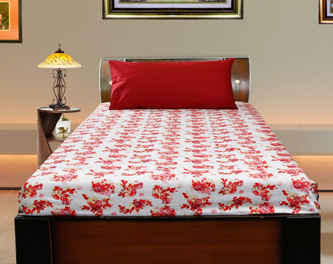 Dekor World Cotton Floral Bonanza Printed Collection Bedsheet Set (Pack of 3 Pieces) for Bed room